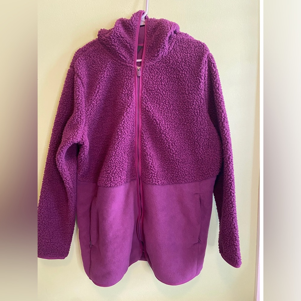 FILA Pink/Purple Sherpa Full Zip Jacket